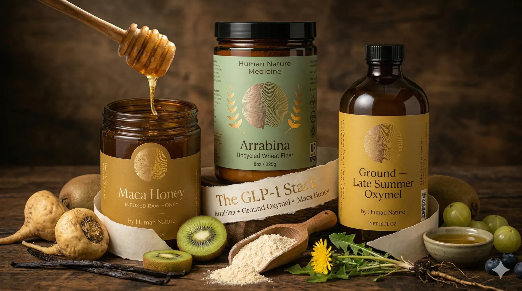 The GLP-1 Stack — Arrabina + Ground + Maca Honey