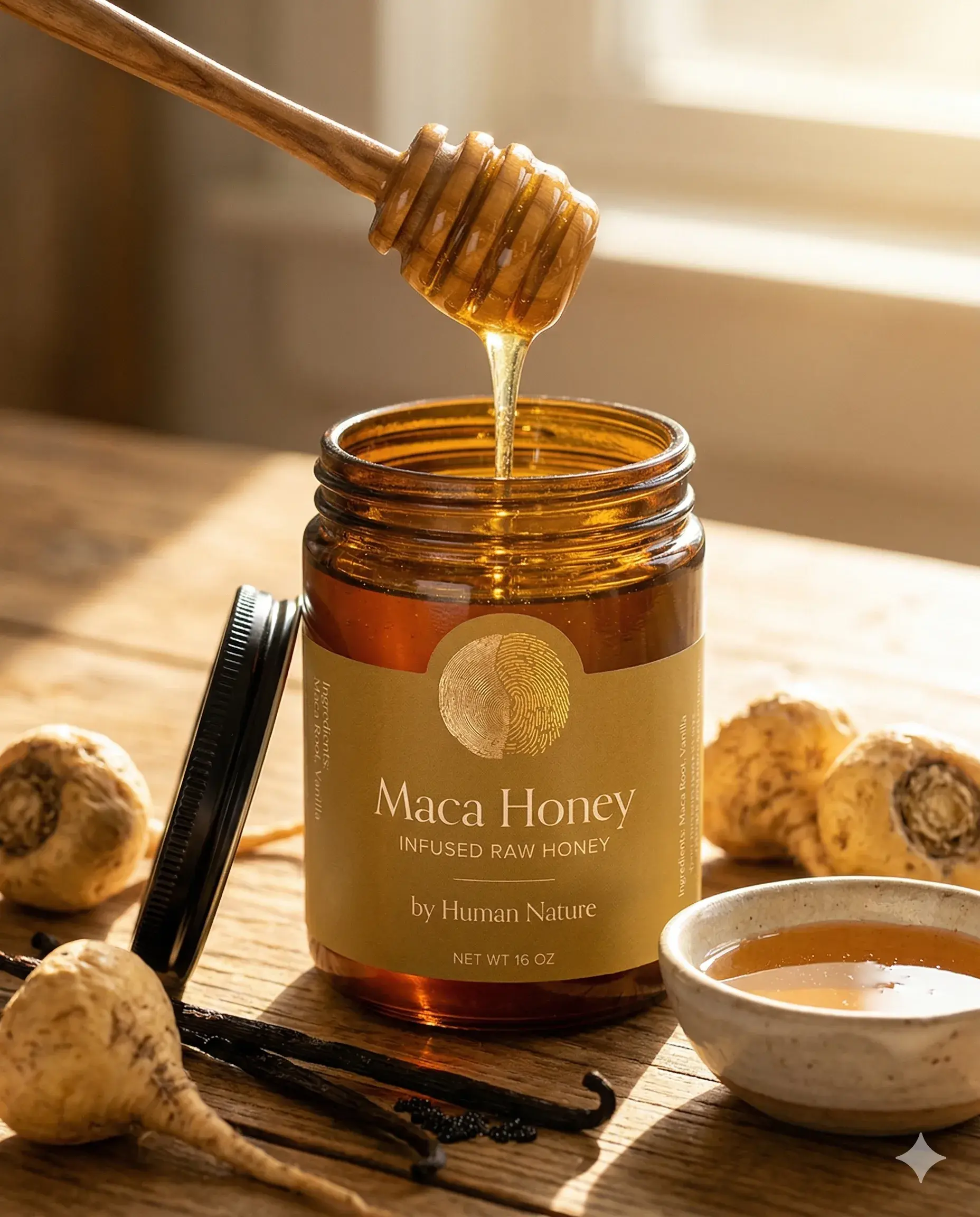 Maca Honey — Infused Raw Honey